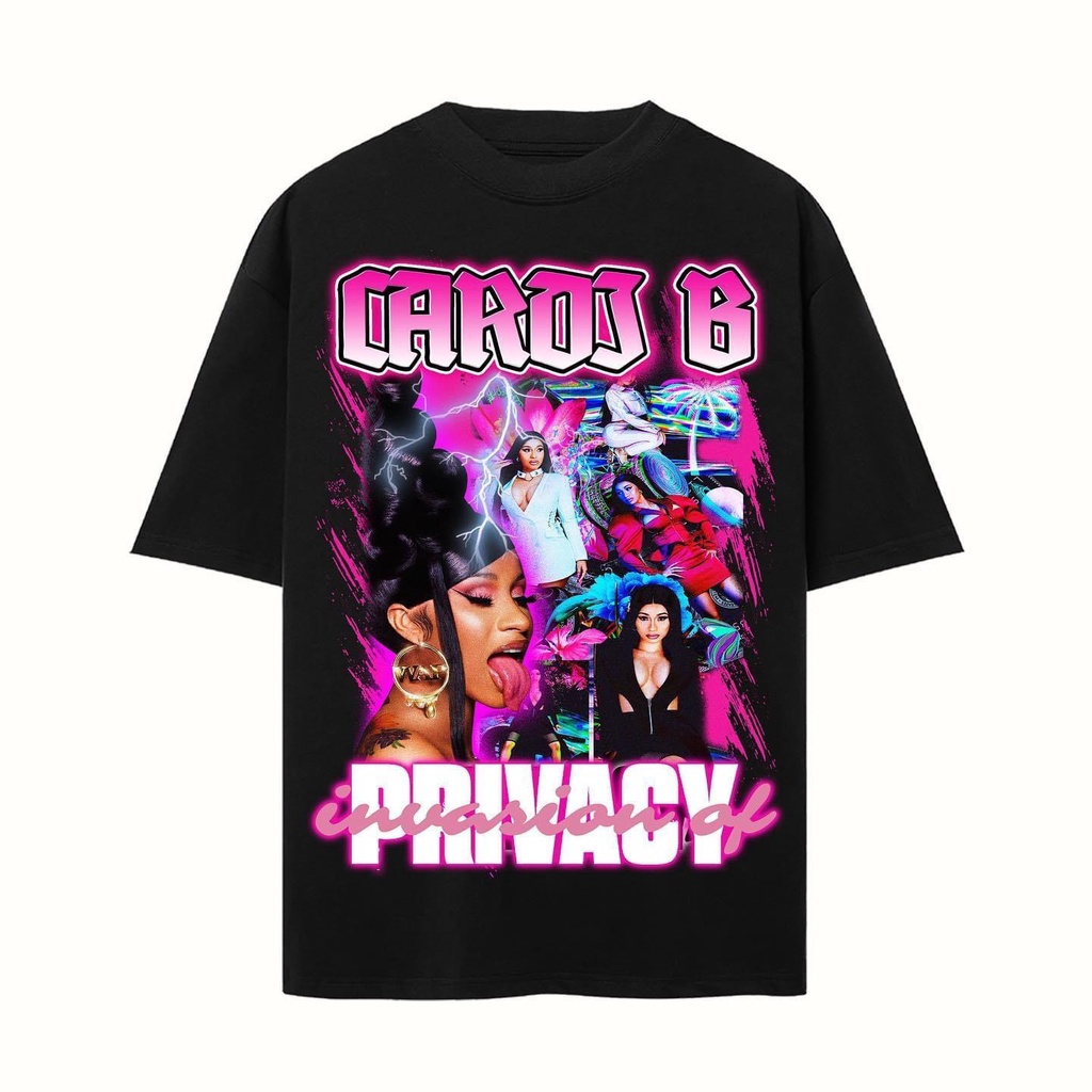 Áo thun tay lỡ nsnd cardib logo nam nữ áo thun unisex cotton cao cấp Kun Shop