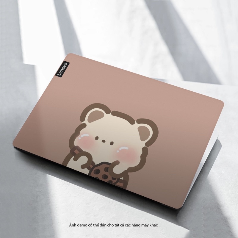 Skin Dán Laptop Mẫu Gấu Nâu Nhỏ Xinh