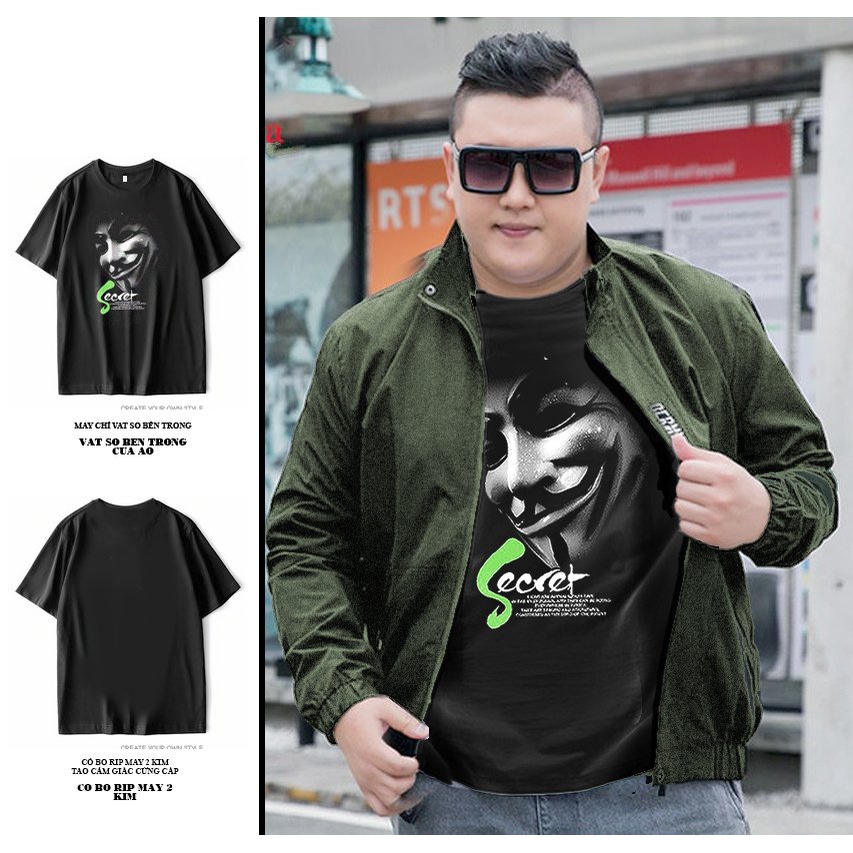 Áo phông nam có bigsize 8XL