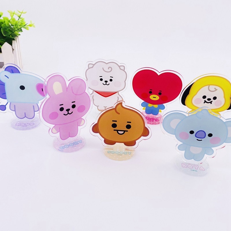 Mới Mô Hình Nhân Vật Bt21 Bằng Acrylic Trong Suốt Dễ Thương