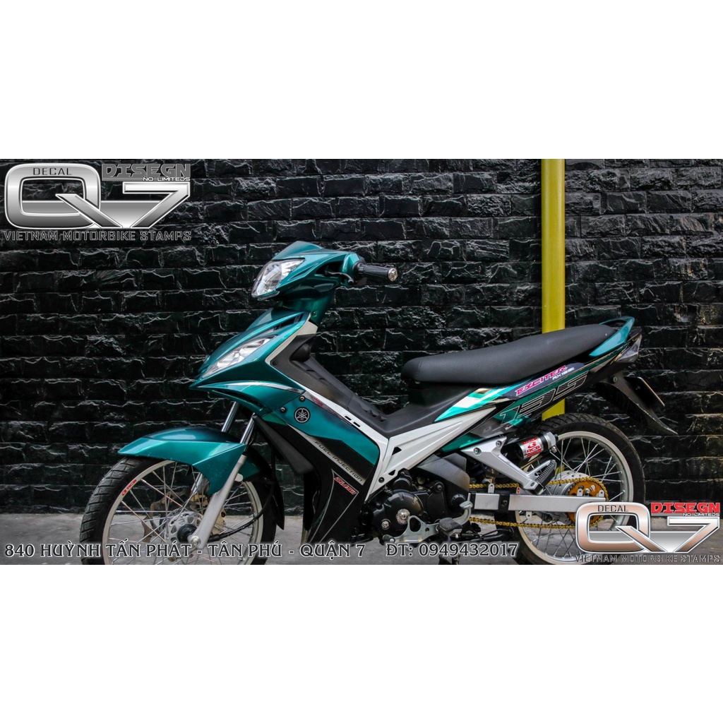 TEM RỜI EXCITER 2010 XANH ĐEN
