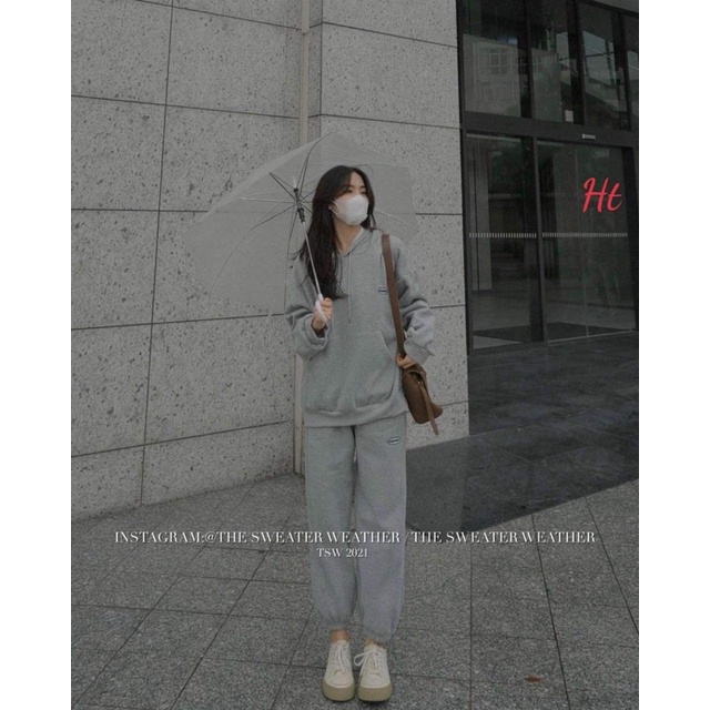 Áo hoodie MOMENT+quần bom da cá HT11