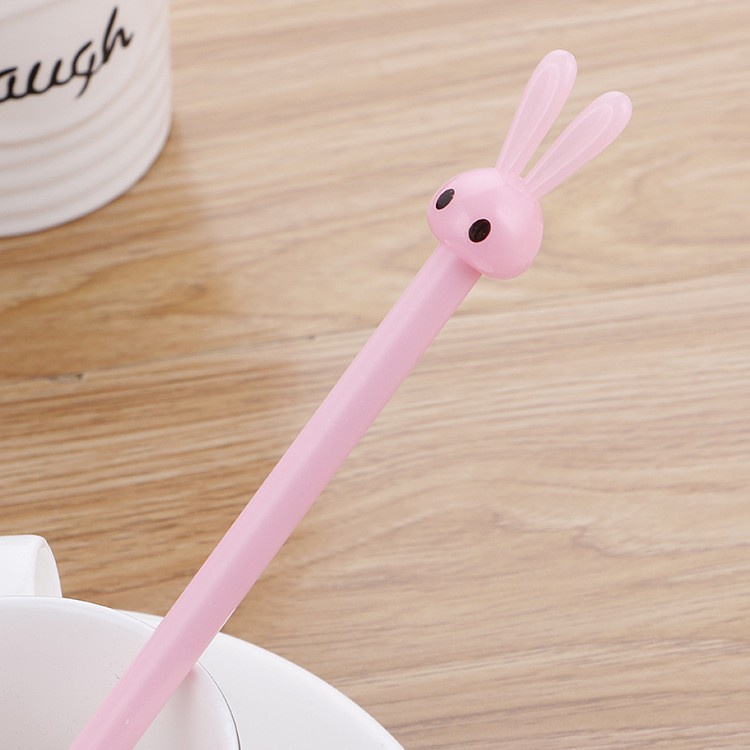 Bút gel nước hình thỏ mực đen ngòi 0.5mm nhiều màu sắc cute dễ thương