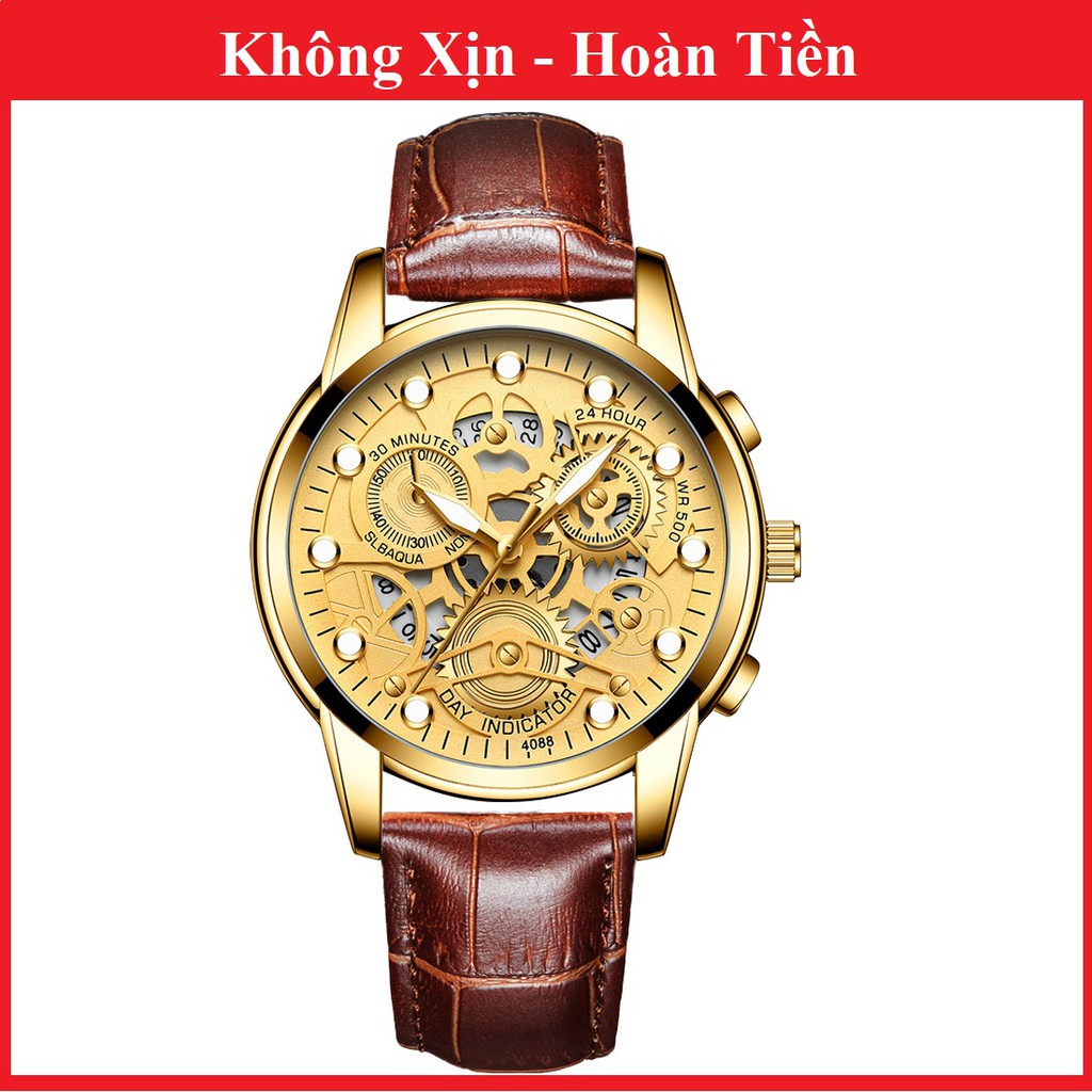 Đồng hồ nam cao cấp INDICATOR, kim phát quang sang trọng,trẻ trung, phong cách doanh nhân