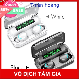 Tai Nghe Bluetooth 5.0 Amoi F9 Pro True Wireless TWS kiên sạc đt mã F96 kháng Nước Chống ồn có Micro 8D ,pk thiên hoàng.