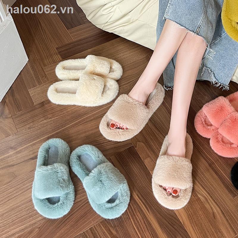 Dép Cotton Đế Dày Thời Trang Thu Đông Mới 2021