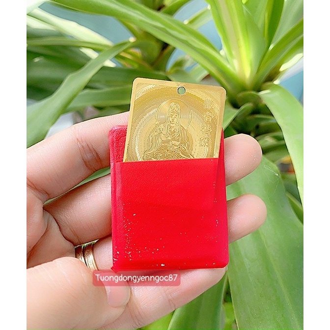 Kim bài Phật Bà Quan Âm cầu bình an