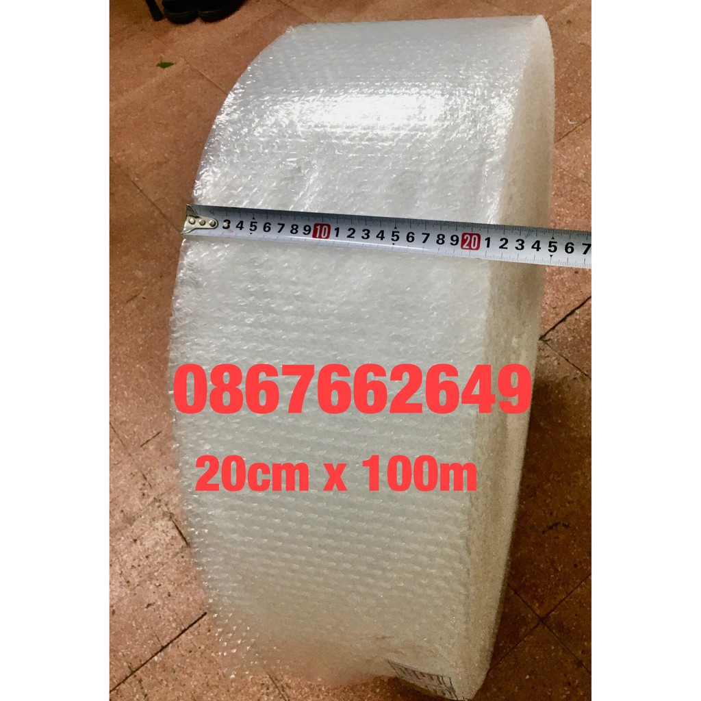 [20cm x 100] Màng xốp hơi, xốp bóng khí, xốp bọc hàng, xốp chống sốc