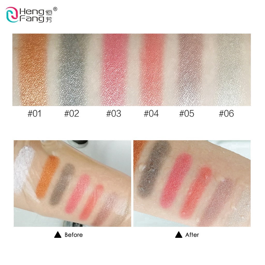 Phấn mắt dạng bút hai đầu Hengfang gồm 6 màu sắc mềm mịn như nhung lấp lánh # H6531 | BigBuy360 - bigbuy360.vn