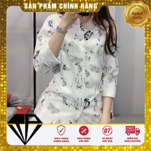 Áo Sơ Mi Nam Nữ Hoa Hồng Trắng [Nhập Mã TRIMLAY20 Nhận 20k]