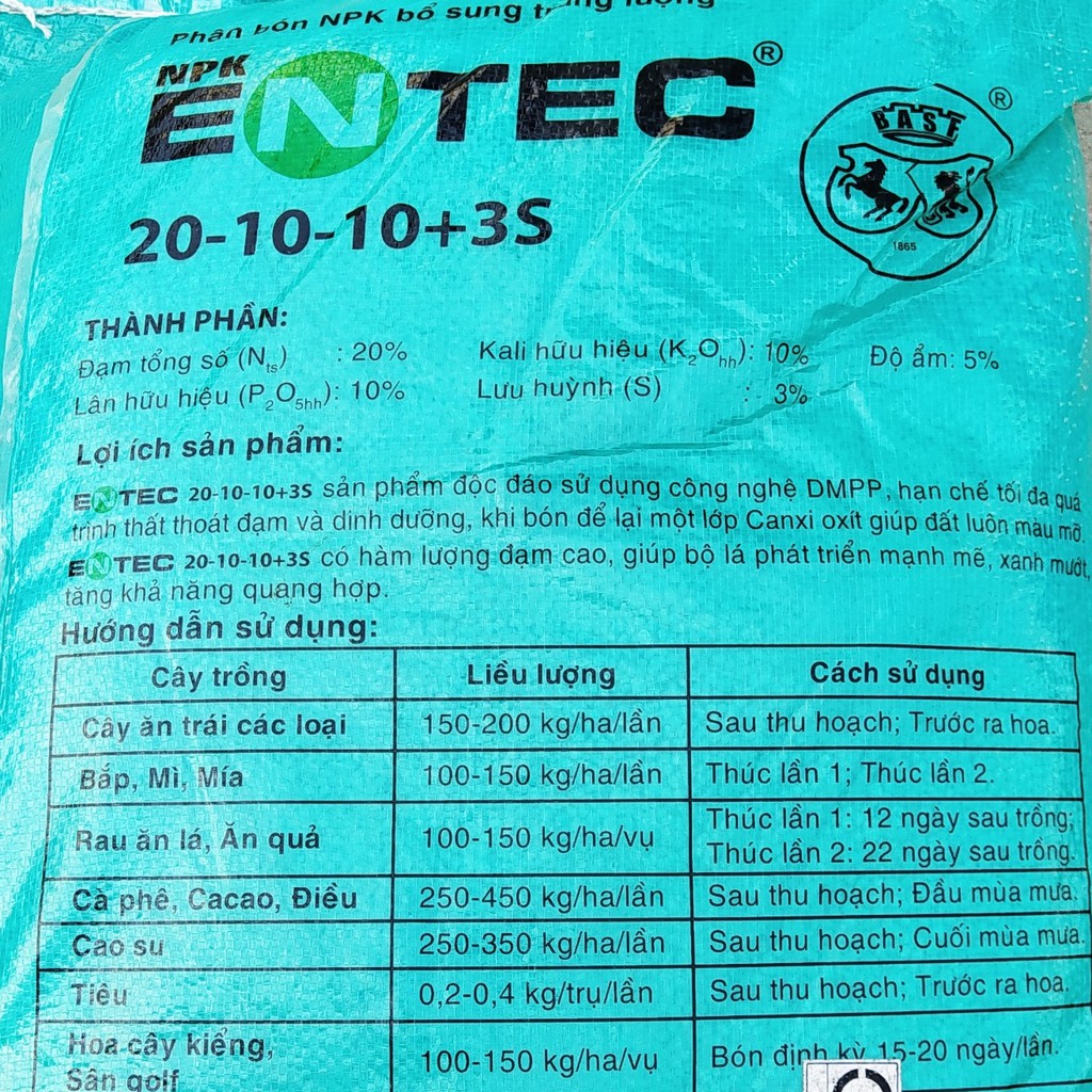 Phân bón NPK 20-10-10 Nhập Khẩu Châu Âu (1kg), Chuyên gia đâm chồi, ra đọt, phục hồi cây trồng