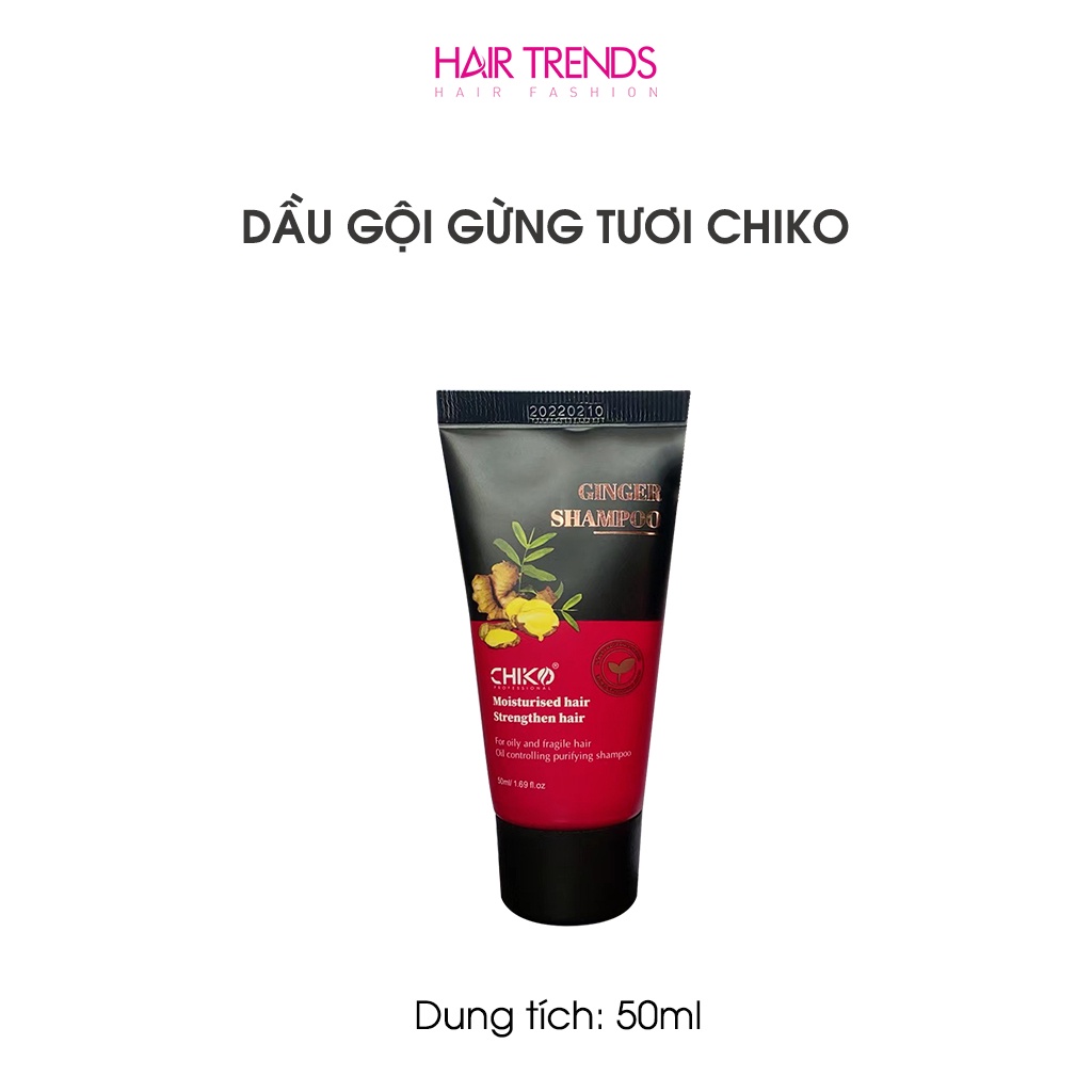 Bộ 3 dùng thử dầu gội dầu xả dược liệu CHIKO ngăn ngừa gãy rụng, giảm gàu 50ml