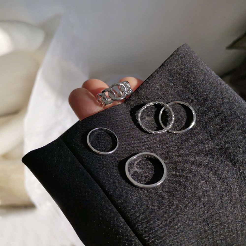 Set 5 Nhẫn Đeo Khớp Ngón Tay Thời Trang Cho Nữ