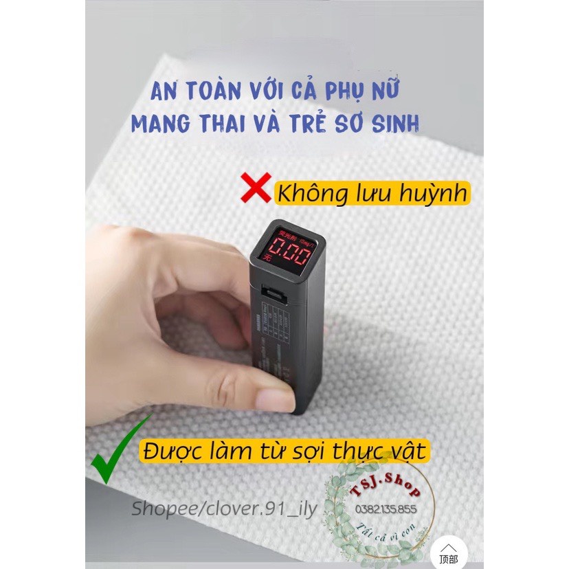 Khăn mặt dùng 1 lần - dạng rút gói 100 tờ