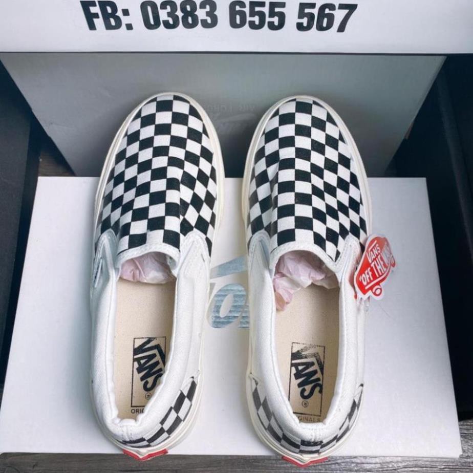 [ 8 Full Box Bill ] Giày 𝐕𝐀𝐍𝐒 Vaul Caro Slipon Nam nữ hot