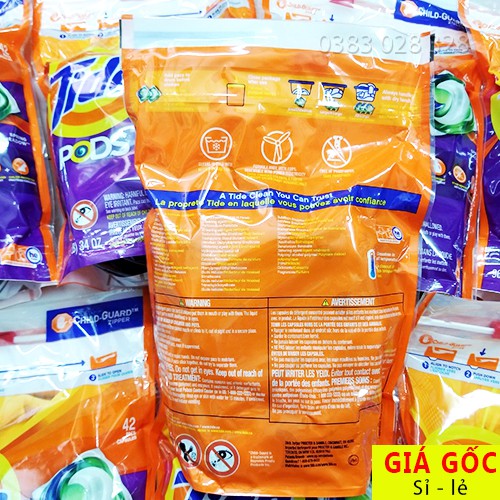 [Loại 42 Viên] Viên Giặt Tide Pods 3 In 1 loại 42 viên - MẪU MỚI