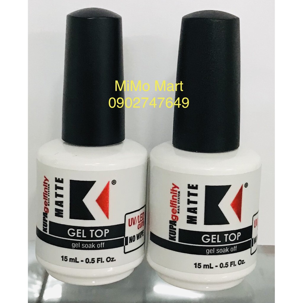 Sơn gel Base Top Matte KUPA hàng Mỹ