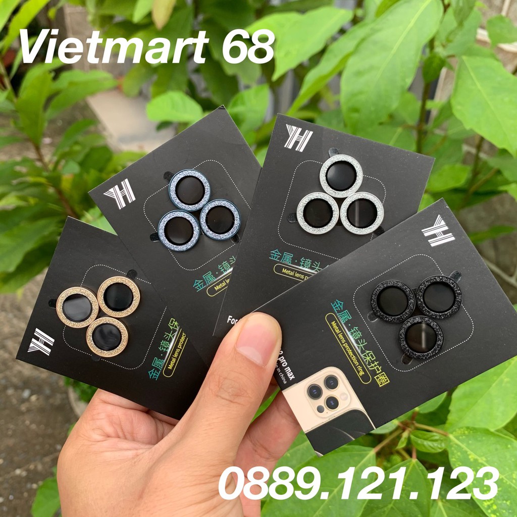 [ HOT TREND ] - Combo 3 Vòng Bảo Vệ Camera iPhone 12 Pro Max - Chống Bụi, Hạn Chế Vân Tay Và Mờ Camera - Cực Phẩm 2021