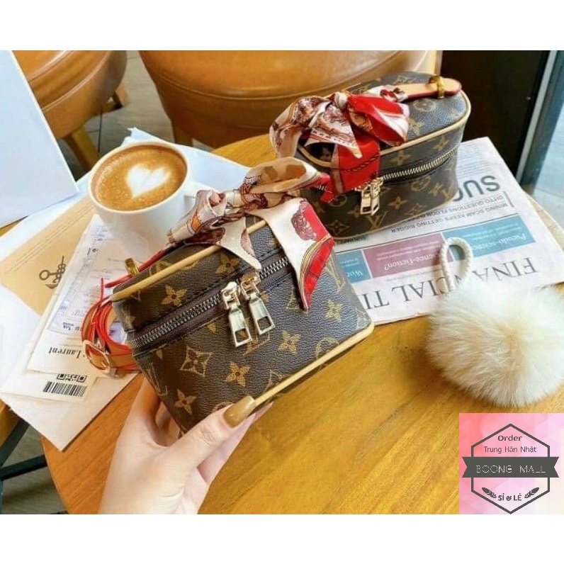 Túi xách cốp vuông LV Mini HOT TREND (Tặng kèm khăn lụa)