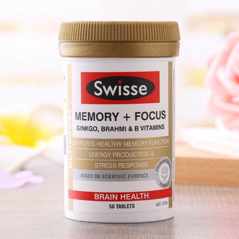 SWISSE MEMORY + FOCUS TĂNG CƯỜNG TRÍ NHỚ HŨ 50V