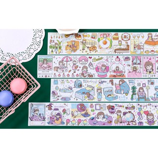 Miếng Washi Dán Nhãn Series Bọt Khí Ngòn Ngọt trang trí tranh vẽ, số tay, bulletjournal