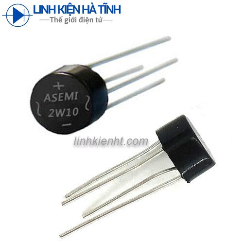 10 con Cầu chỉnh lưu  CẦU DI ỐT TRÒN 2A 2W10  2A/1000V