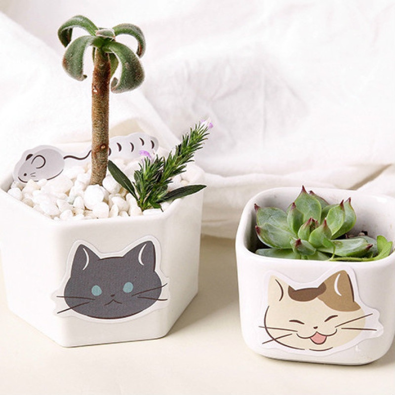Miếng dán trang trí album ảnh hình dấu chân mèo dễ thương DIY