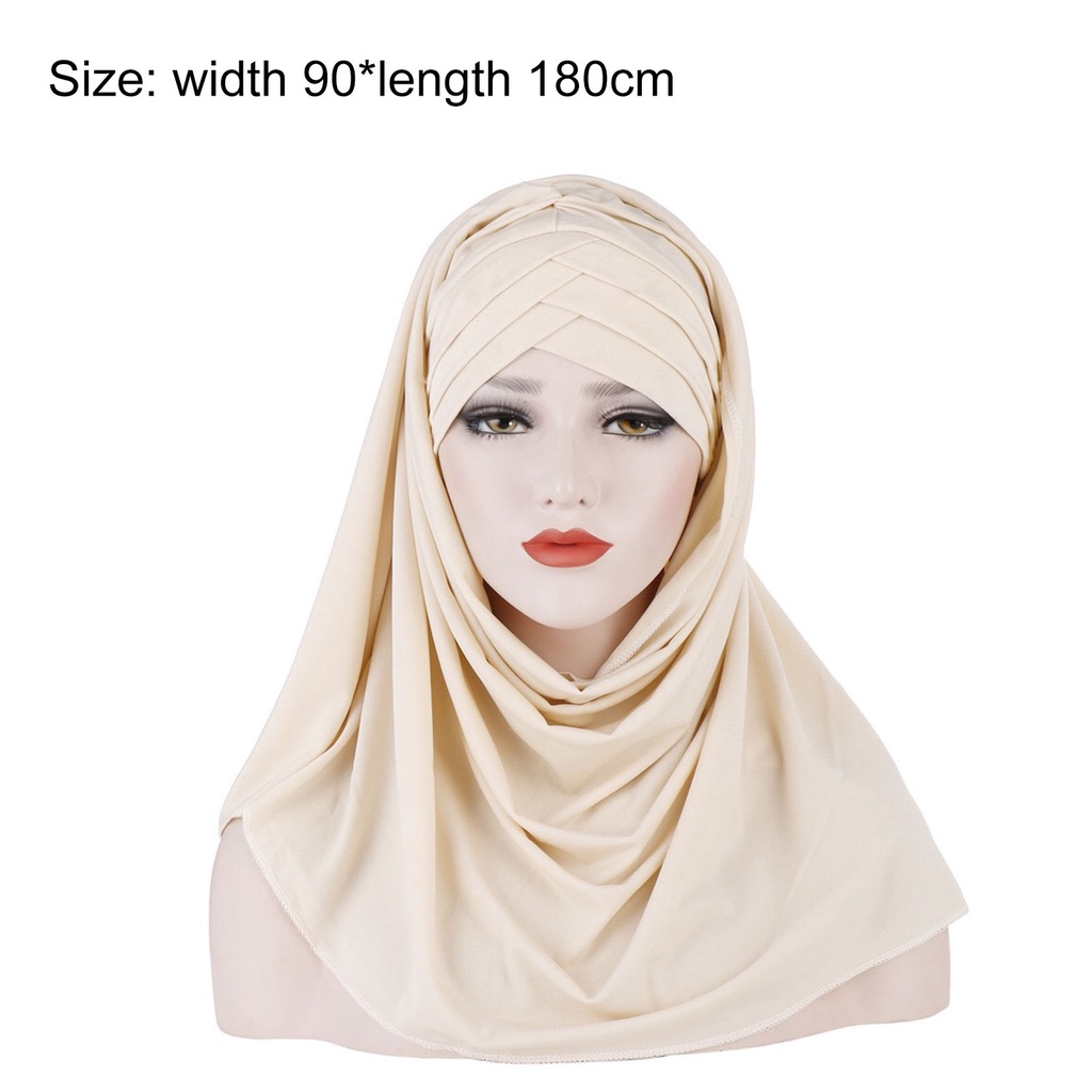 Khăn choàng Hijab không gây dị ứng trọng lượng nhẹ cho nữ