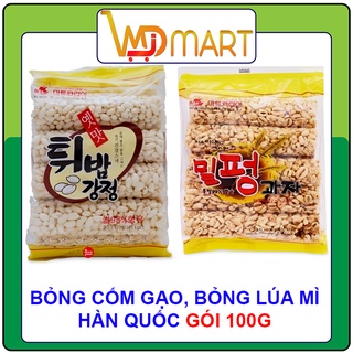 Bỏng cốm gạo, bỏng lúa mì nhập khẩu Hàn quốc gói 100g