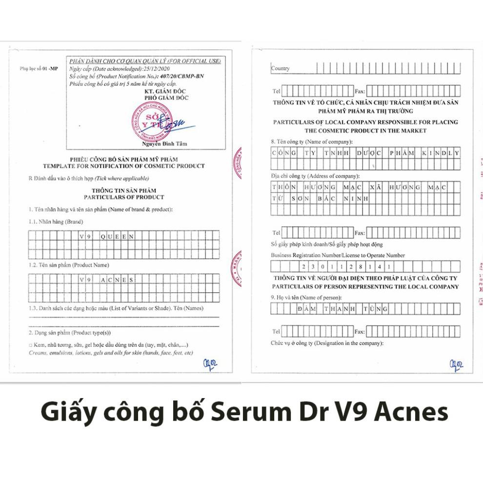 serum giảm mụn,Serum xóa mụn kiềng dầu dưỡng trắng giúp mềm mịn da v9queen