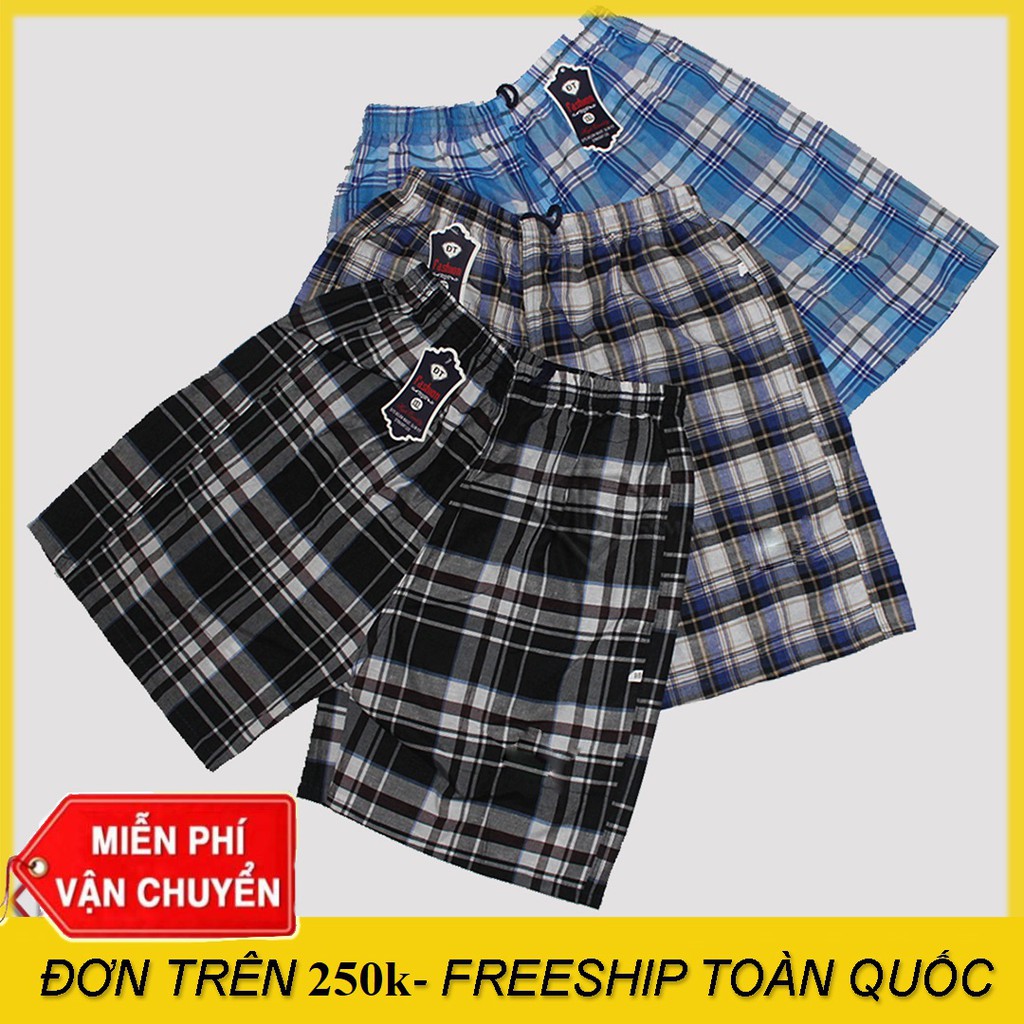 [Mã 12MINI14 giảm 30K đơn 99K] Quần short nam caro KATE 181- Quần đùi nam mặc nhà