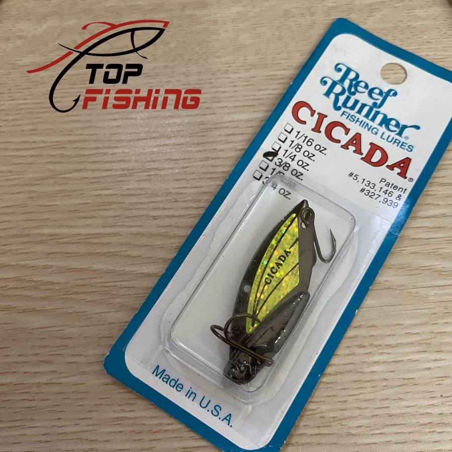 Mồi Lure Cicada Usa 10,5g &amp; 14g ( Hàng Chính Hãng ) Cá Sắt Cicada Mỹ - TopFishing