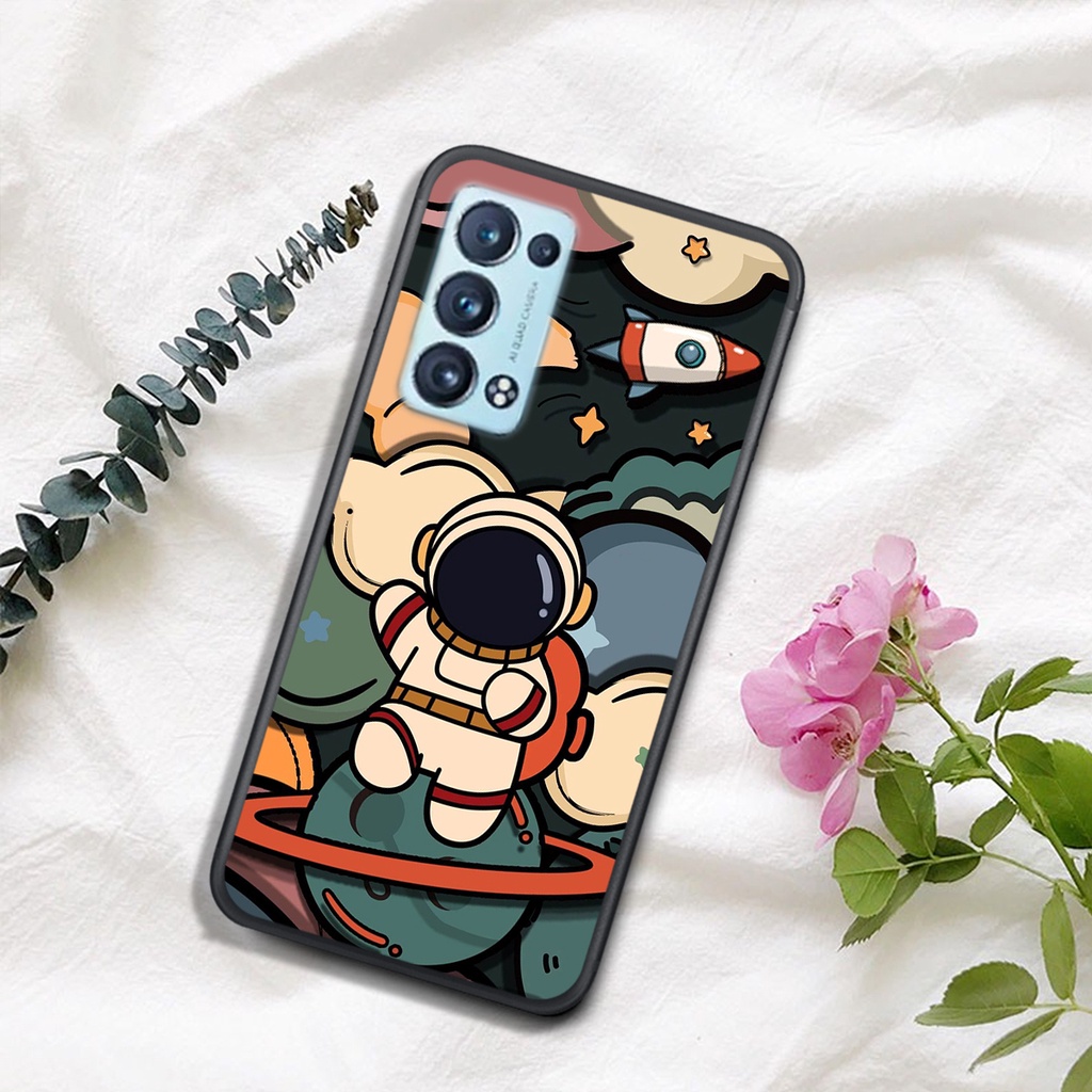 ỐP LƯNG OPPO RENO 6 4G/5G/RENO 6Z/OPPO A95 5G/A16, IN HÌNH ASTRONAUT TIỂU ĐỘI PHI-HÀNH-GIA, MÀU SẮC CỰC BẮT MẮT