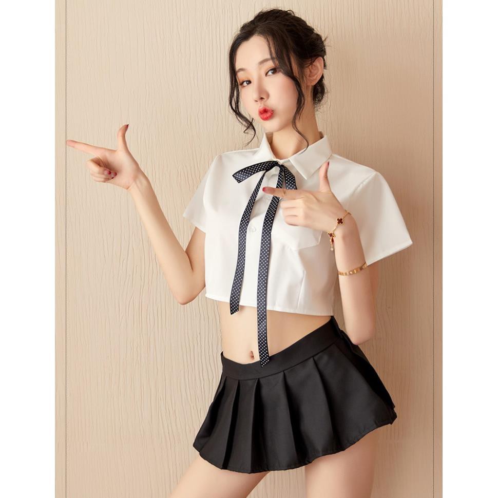 Đồ ngủ sexy cosplay nữ sinh ngây thơ đồ ngủ gợi cảm quyến rũ 385