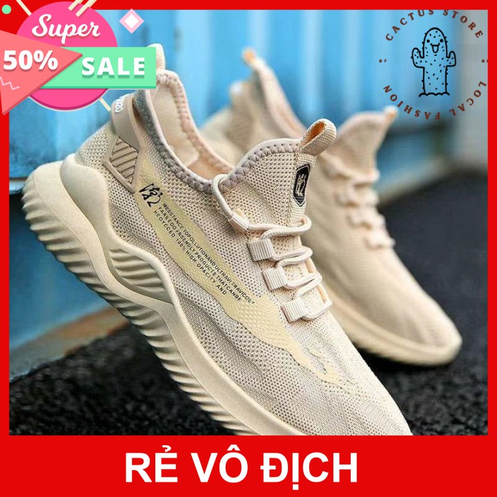 Giày thể thao nam 🔸 Đen cá tính🔸 Giày sneaker nam đế cao su êm vải thoáng khí | WebRaoVat - webraovat.net.vn