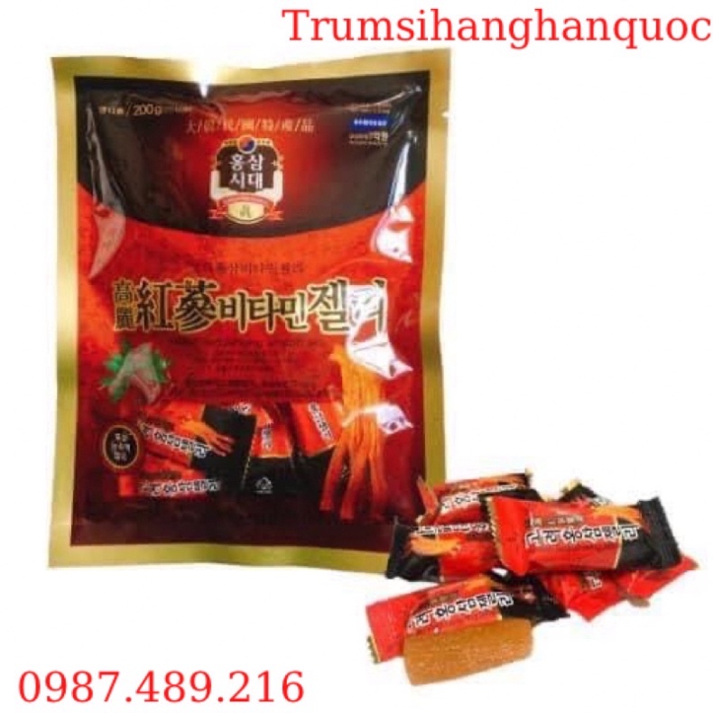 KẸO SÂM DẺO HÀN QUỐC GÓI 200G
