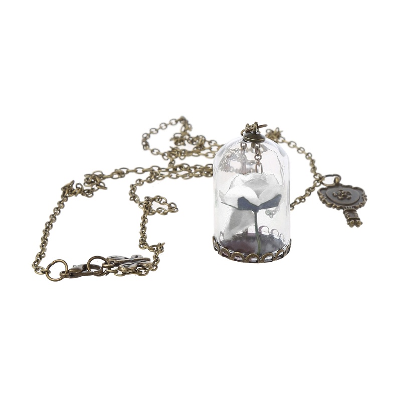 Vòng cổ Mặt Thủy Tinh Hình Người Đẹp Và Quái Vật Tinh Tế Cho Sinh Nhật