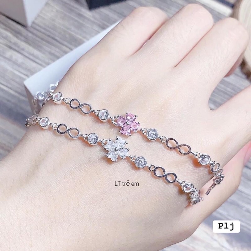 LẮC TAY CỎ 4 LÁ CHO BÉ - LẮC BẠC TA