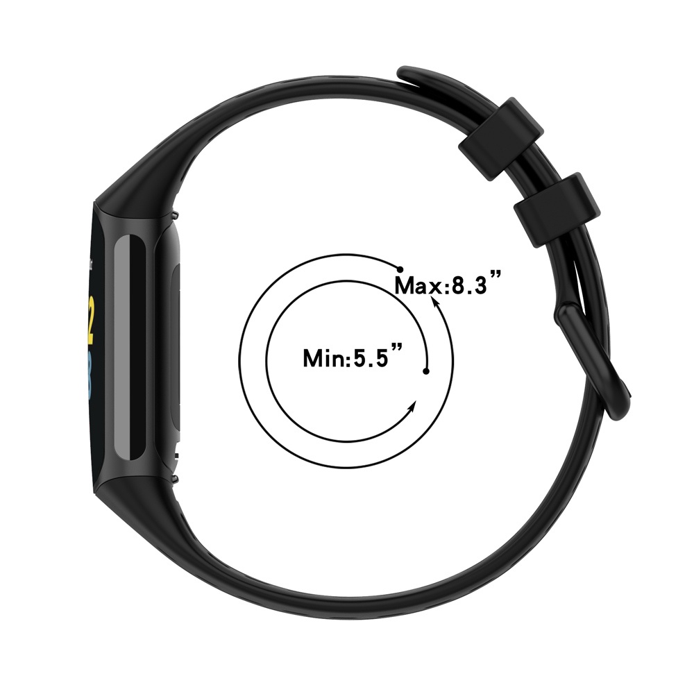 Dây Đeo Silicon Thoáng Khí Cao Cấp Cho Đồng Hồ Thông Minh fitbit charge 6 5