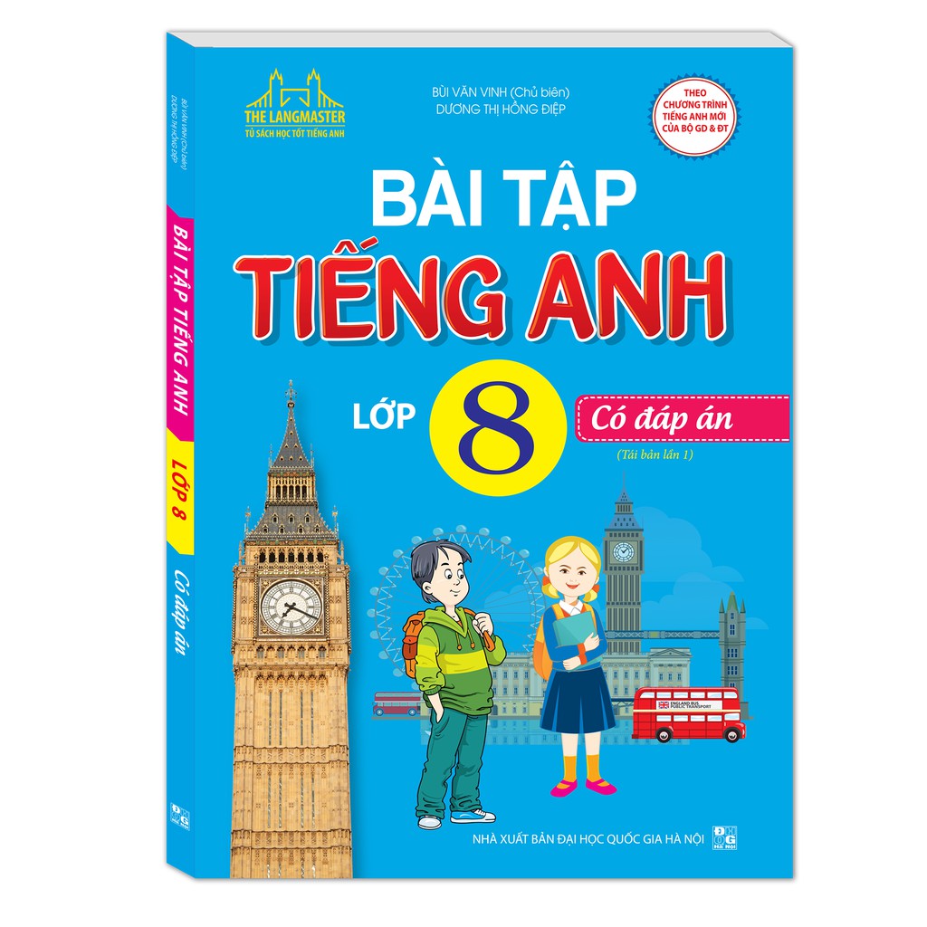 Sách - Bài tập tiếng Anh lớp 8 - Có đáp án (tái bản 01)