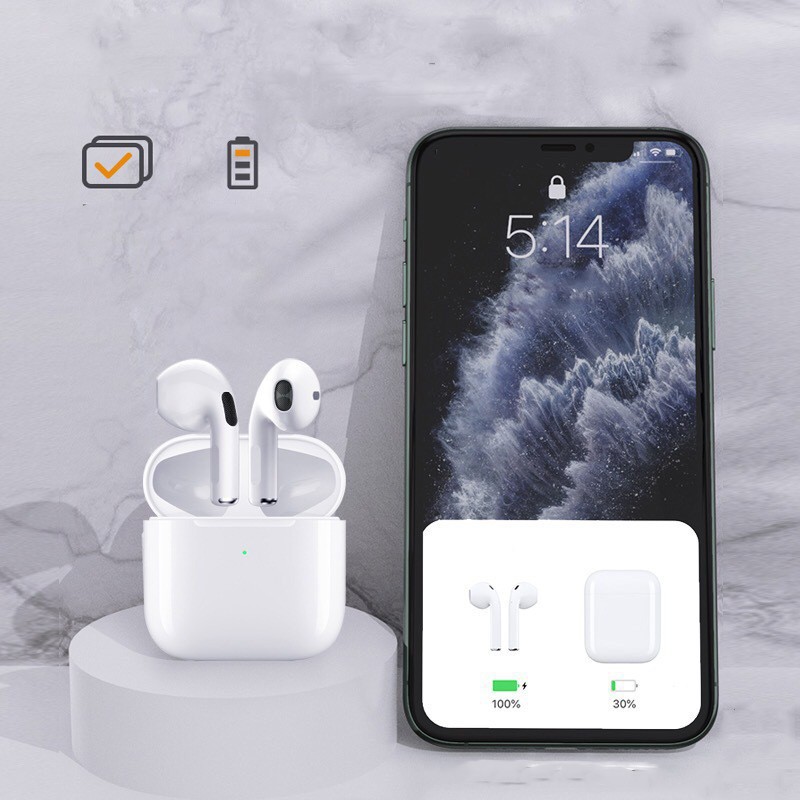 Tai Nghe Bluetooth Airpod Pro 5 Bluetooth 5.0 TWS - Định Vị, Đổi Tên Cao Cấp