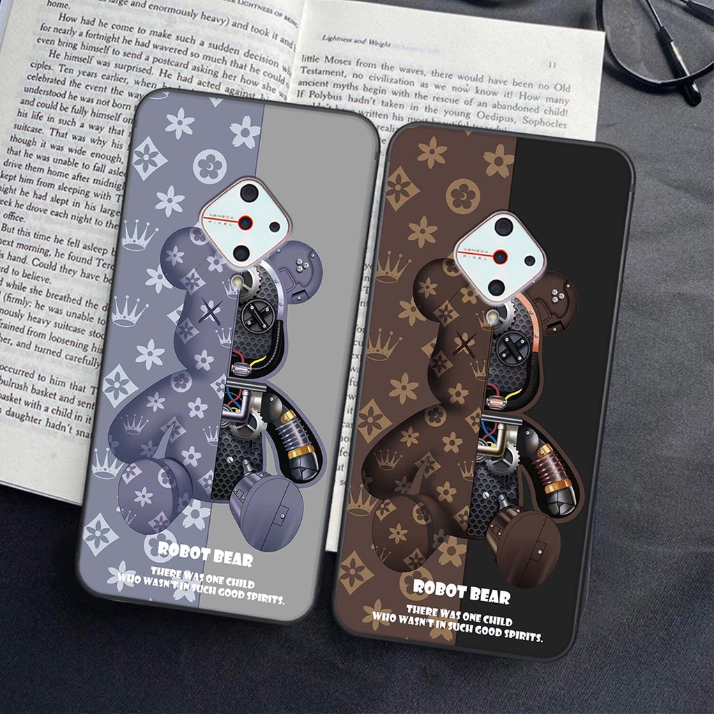 Ốp lưng Vivo S1 PRO in hình Gấu nâu - hồng, Gấu Be@rick  cực CUTE, DỄ THƯƠNG