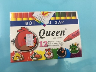 Bút màu sáp 12 màu Queen