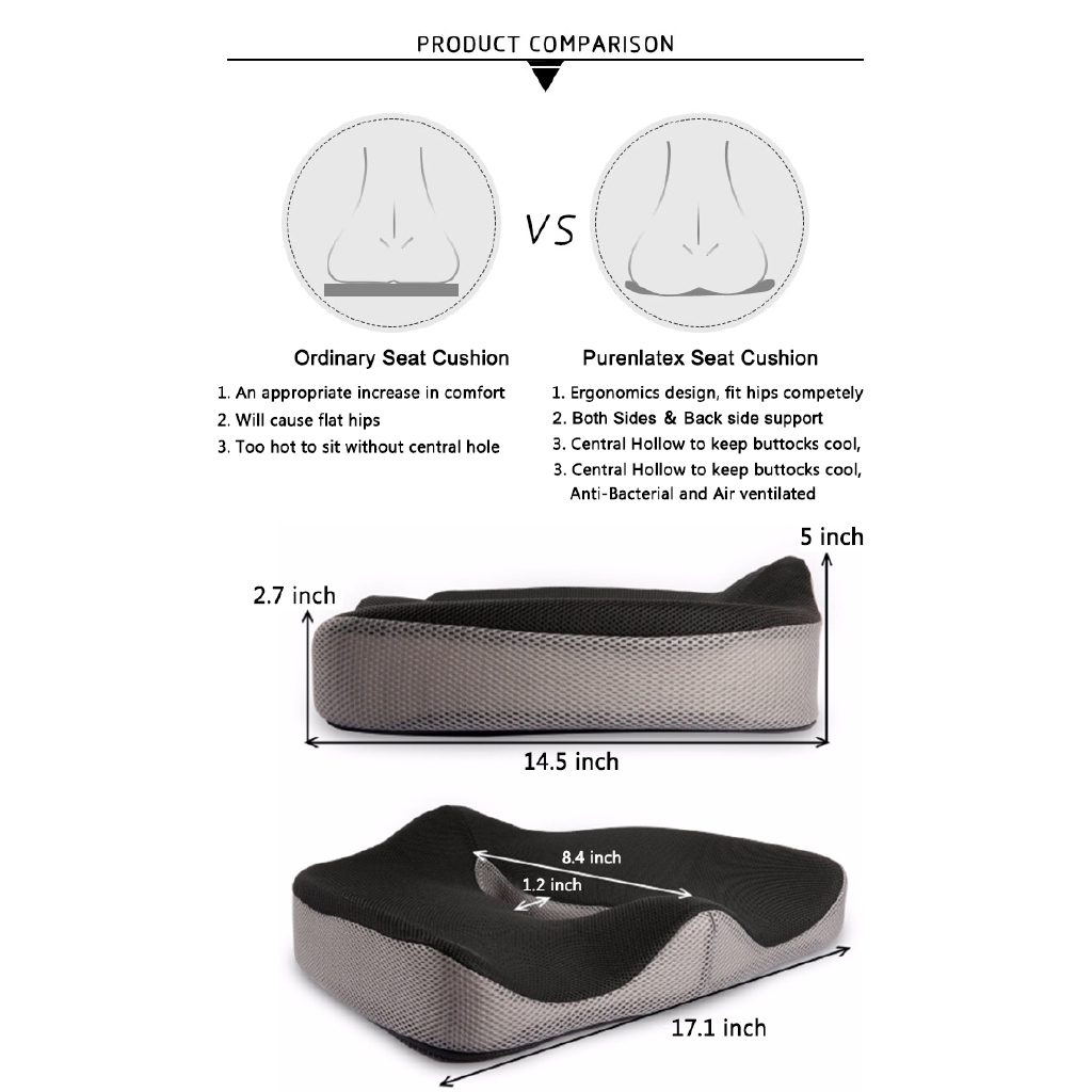 1 Gối Đệm Ngồi Hỗ Trợ Giảm Đau Cho Người Bệnh Trĩ