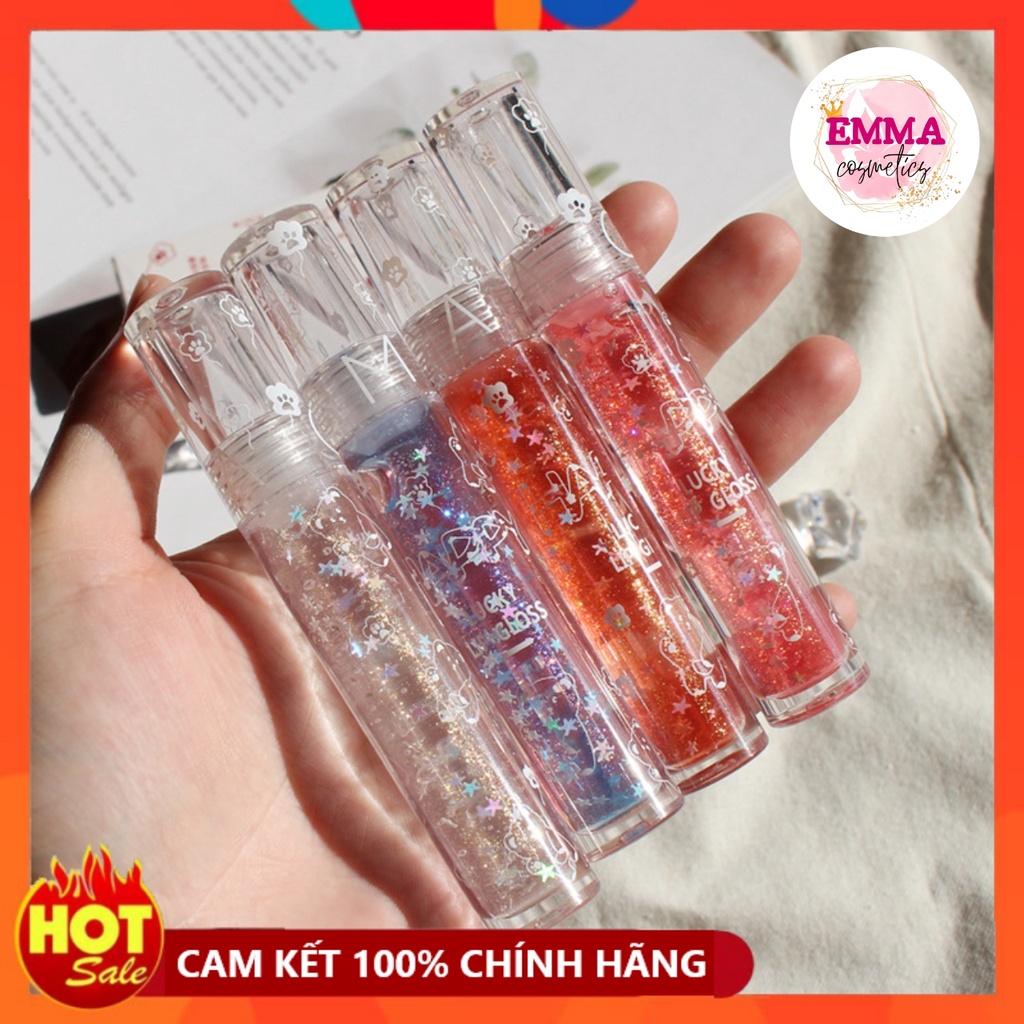 [HÀNG MỚI VỀ] Son bóng nhũ siêu hot OMGA Lucky Crystal Lip Gloss (OG18)