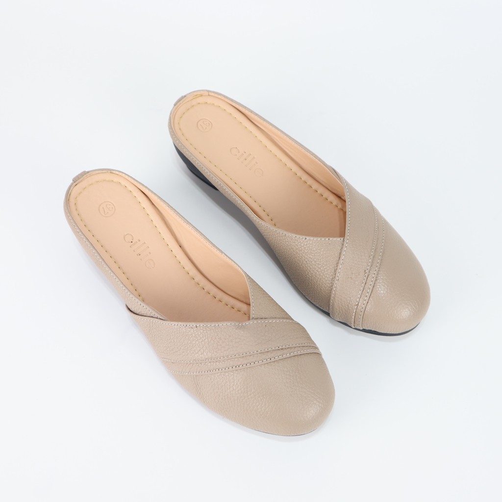 Dép sục nữ mũi vuông trendy phối khóa thời trang êm mềm đế cao 3cm tiện lợi đi chơi dạo phố Cillie 1026