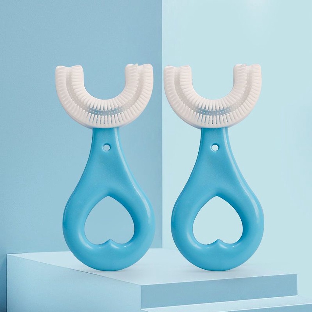 Bàn chảu đánh răng hình chữ U dành cho bé, bàn chải đánh răng cho bé từ 2-6 tuổi