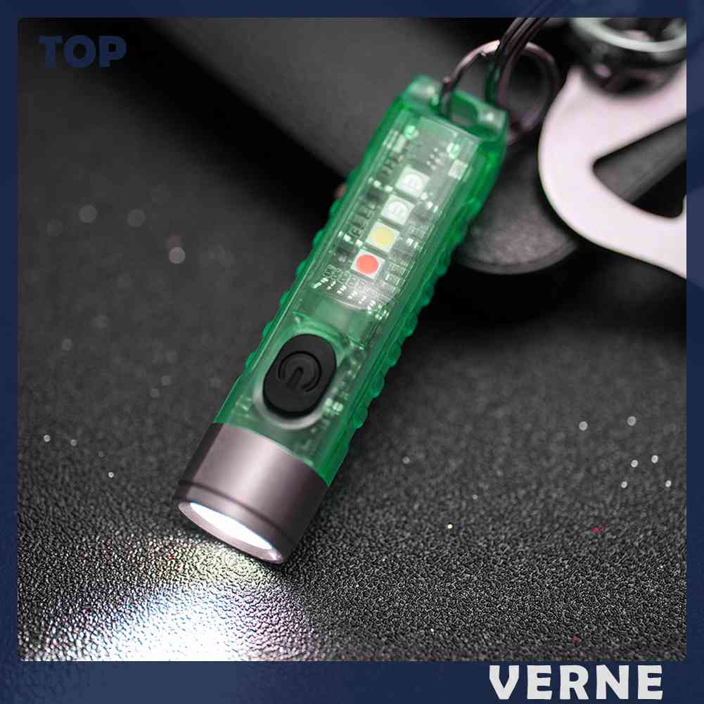 Móc Khóa Đèn Pin VERNE SST20 LED Mini Ánh Sáng Tím 400lm