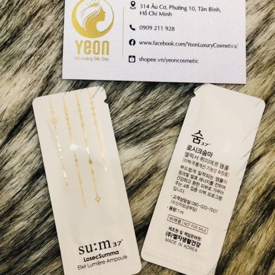 1 gói Tinh Chất Trắng Da Sum37 Lumiere ampoule 1ml