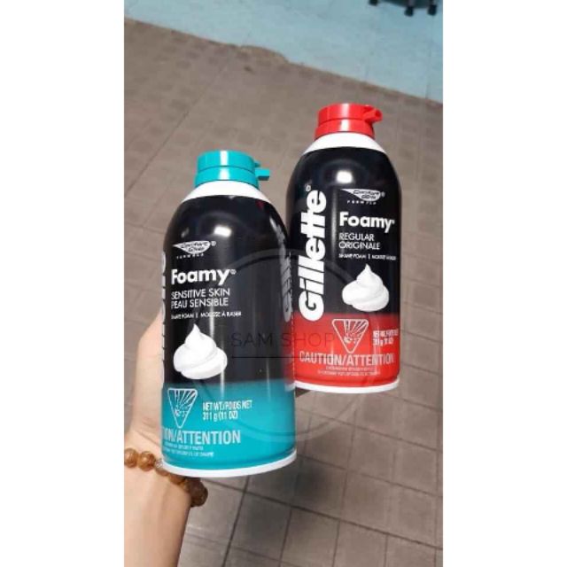 Chai Kem Cạo Râu Gillette Foamy